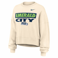 Seattle Seahawks Women's Deep Threat Phoenix Sweatshirt Natural - Nike