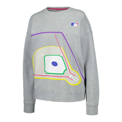 Terez MLB Women's Baseball Field Pullover Sweatshirt Lifestyle