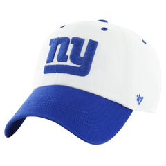 New York Giants '47 Double Header Diamond Clean Up Adjustable Hat White/Royal - 47 brand