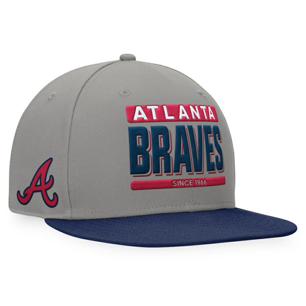 Atlanta Braves Fanatics Line Drive Two-Tone Snapback Hat for sale