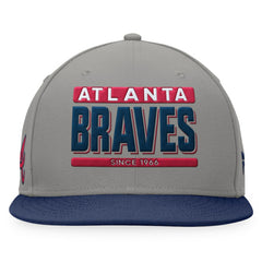 Atlanta Braves Fanatics Line Drive Two-Tone Snapback Hat for sale