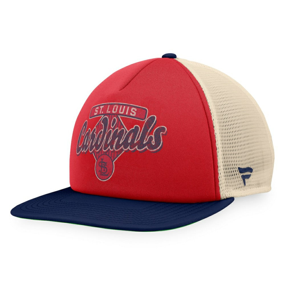 St. Louis Cardinals Fanatics Cooperstown Collection Talley Foam Trucker Snapback Hat Lifestyle