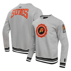 NBA - Phoenix Suns Pro Standard Crest Emblem Pullover Sweatshirt - Heather Gray