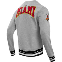 NBA - Miami Heat Pro Standard Crest Emblem Pullover Sweatshirt - Heather Gray
