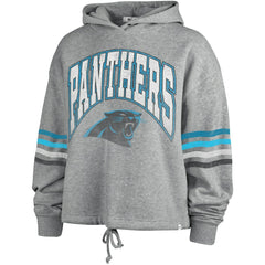 Carolina Panthers '47 Women's Upland Bennett Pullover Hoodie Heather Gray - 47 brand