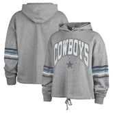 Dallas Cowboys '47 Women's Upland Bennett Pullover Hoodie Heather Gray - 47 brand