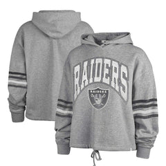 Las Vegas Raiders '47 Women's Upland Bennett Pullover Hoodie Heather Gray - 47 brand
