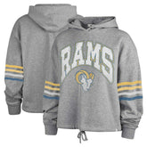 Los Angeles Rams '47 Women's Upland Bennett Pullover Hoodie Heather Gray - 47 brand