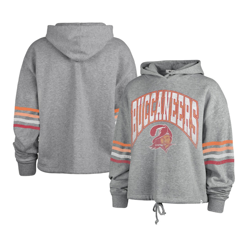 Tampa Bay Buccaneers '47 Women's Upland Bennett Pullover Hoodie Heather Gray - 47 brand