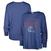 New England Patriots '47 Women's Tom Cat Lightweight Long Sleeve T-Shirt Royal - 47 brand