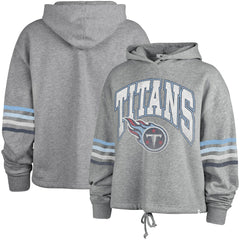Tennessee Titans '47 Women's Upland Bennett Pullover Hoodie Heather Gray - 47 brand