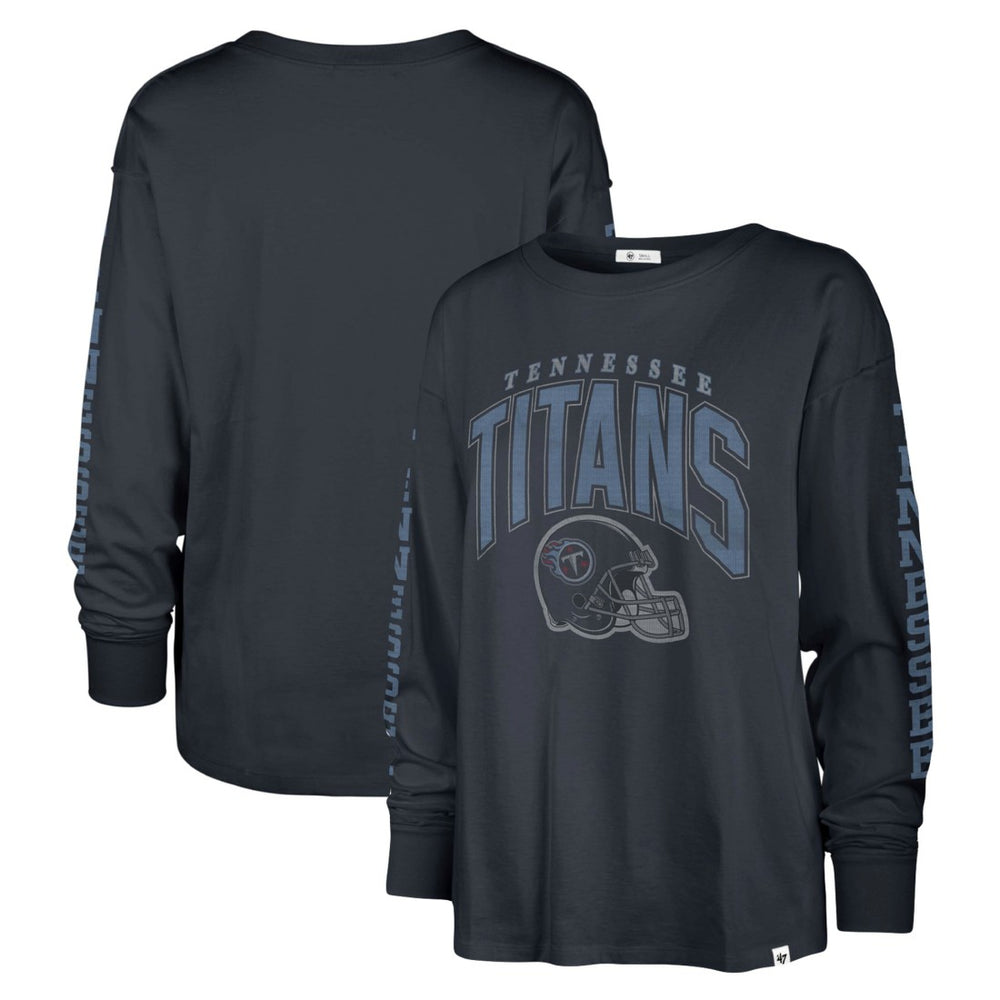 Tennessee Titans '47 Women's Tom Cat Lightweight Long Sleeve T-Shirt Navy - 47 brand