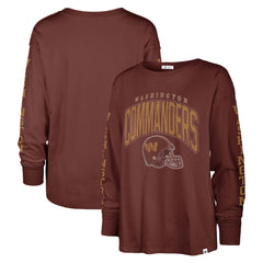 Washington Commanders '47 Women's Tom Cat Lightweight Long Sleeve T-Shirt Burgundy - 47 brand