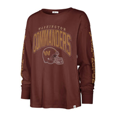 Washington Commanders '47 Women's Tom Cat Lightweight Long Sleeve T-Shirt Burgundy - 47 brand