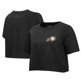 NBA - Phoenix Suns Pro Standard Women's Holiday Glam Boxy T-Shirt - Black