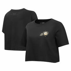 NBA - Phoenix Suns Pro Standard Women's Holiday Glam Boxy T-Shirt - Black