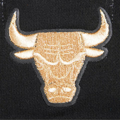 NBA - Chicago Bulls Pro Standard Women's Glam Cropped Pullover Sweatshirt - Black