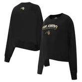 NBA - Orlando Magic Pro Standard Women's Glam Cropped Pullover Sweatshirt - Black