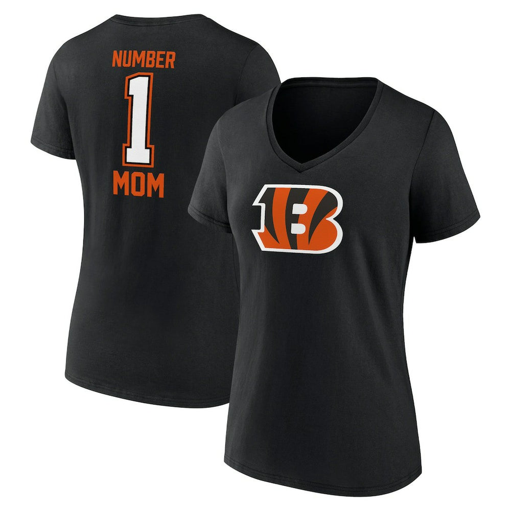 Cincinnati Bengals Women's Mother's Day V-Neck T-Shirt Black - Fanatics