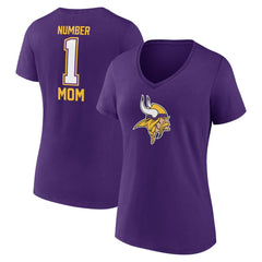 Minnesota Vikings Women's Mother's Day V-Neck T-Shirt Purple - Fanatics