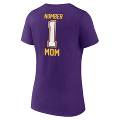 Minnesota Vikings Women's Mother's Day V-Neck T-Shirt Purple - Fanatics