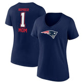 New England Patriots Women's Mother's Day V-Neck T-Shirt Navy - Fanatics