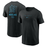 Miami Marlins Nike Large Logo Back Stack T-Shirt Online