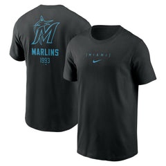 Miami Marlins Nike Large Logo Back Stack T-Shirt Online