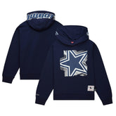 Dallas Cowboys Women's Gridiron Classics Big Face 7.0 Pullover Hoodie Navy - Mitchell & Ness