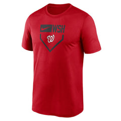 Washington Nationals Nike Home Plate Icon Legend Performance T-Shirt Clearance