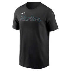 Miami Marlins Nike Fuse Wordmark T-Shirt Clearance