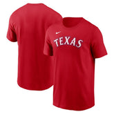 Texas Rangers Nike Fuse Wordmark T-Shirt discount