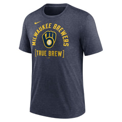 Milwaukee Brewers Nike Swing Big Tri-Blend T-Shirt Lifestyle