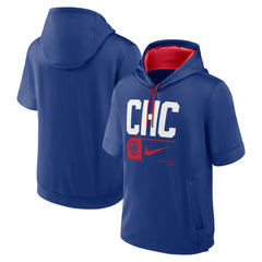 Chicago Cubs Nike Tri Code Lockup Short Sleeve Pullover Hoodie for sale