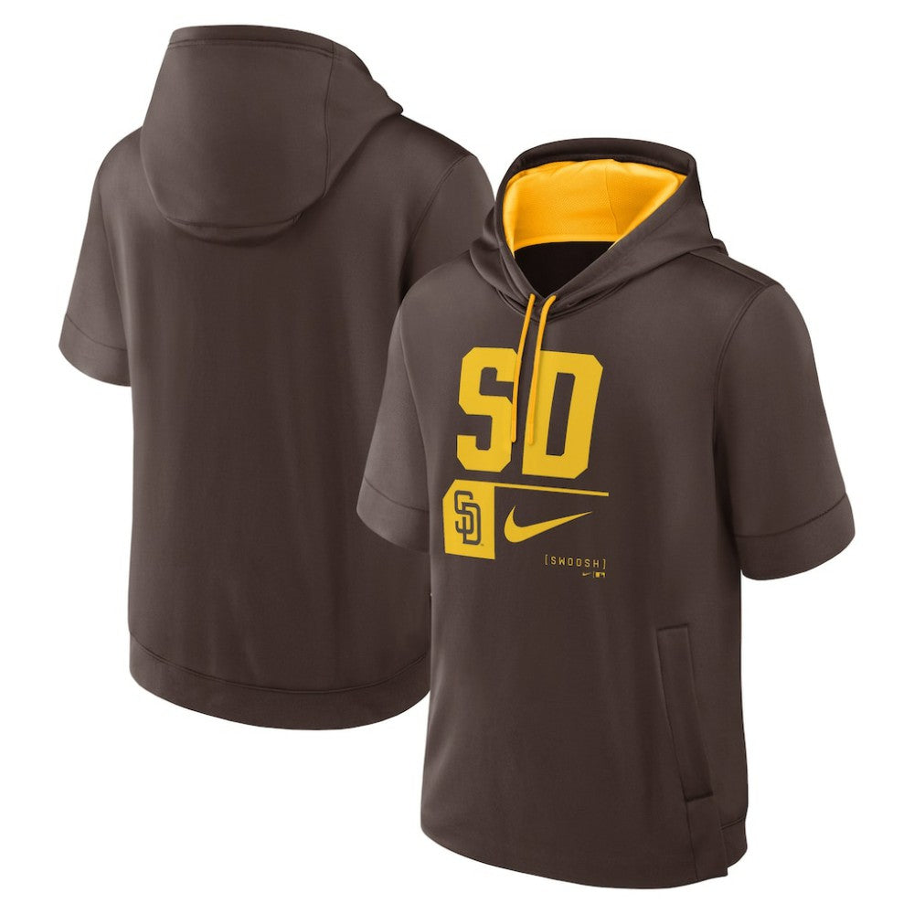 San Diego Padres Nike Tri Code Lockup Short Sleeve Pullover Hoodie discount