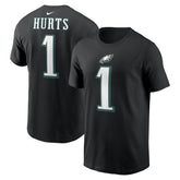 Jalen Hurts Philadelphia Eagles Player Name & Number T-Shirt Black - Nike