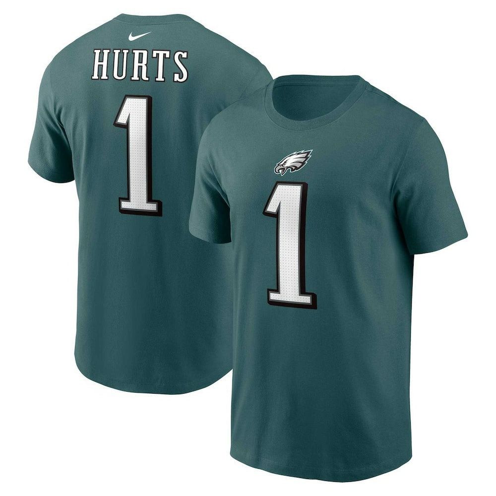 Jalen Hurts Philadelphia Eagles Player Name & Number T-Shirt Midnight Green - Nike