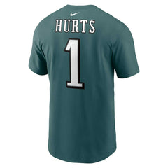 Jalen Hurts Philadelphia Eagles Player Name & Number T-Shirt Midnight Green - Nike