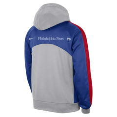 Nike - Philadelphia 76ers Authentic Starting Five Force Performance Pullover Hoodie - Gray/Royal