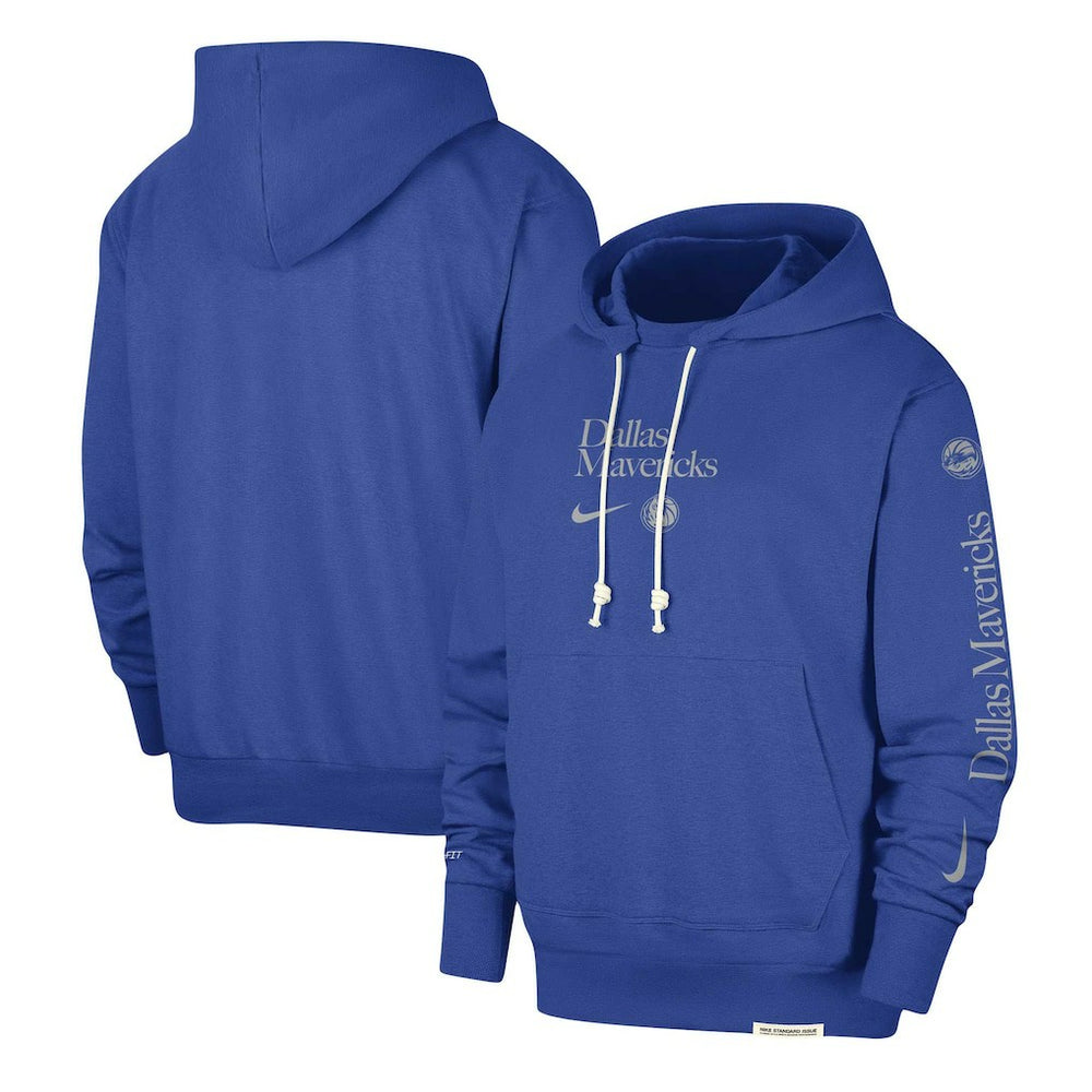 Nike - Dallas Mavericks Authentic Performance Pullover Hoodie - Blue