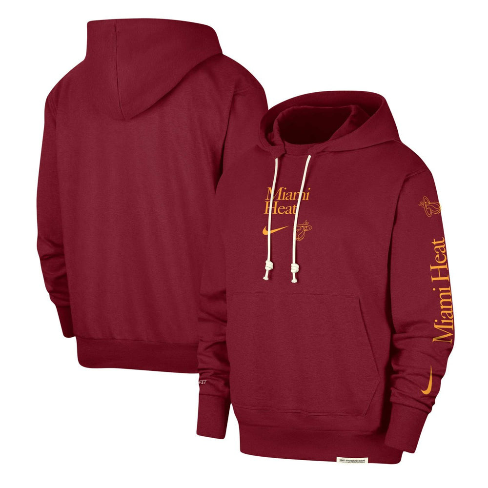 Nike - Miami Heat Authentic Performance Pullover Hoodie - Red