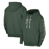 Nike - Milwaukee Bucks Authentic Performance Pullover Hoodie - Hunter Green