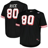 Jerry Rice San Francisco 49ers Big & Tall Mesh Player Name & Number Top Black - Mitchell & Ness