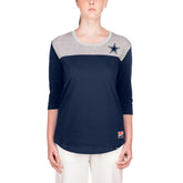 Dallas Cowboys New Era Women's 3/4 Sleeve T-Shirt Navy - NFL