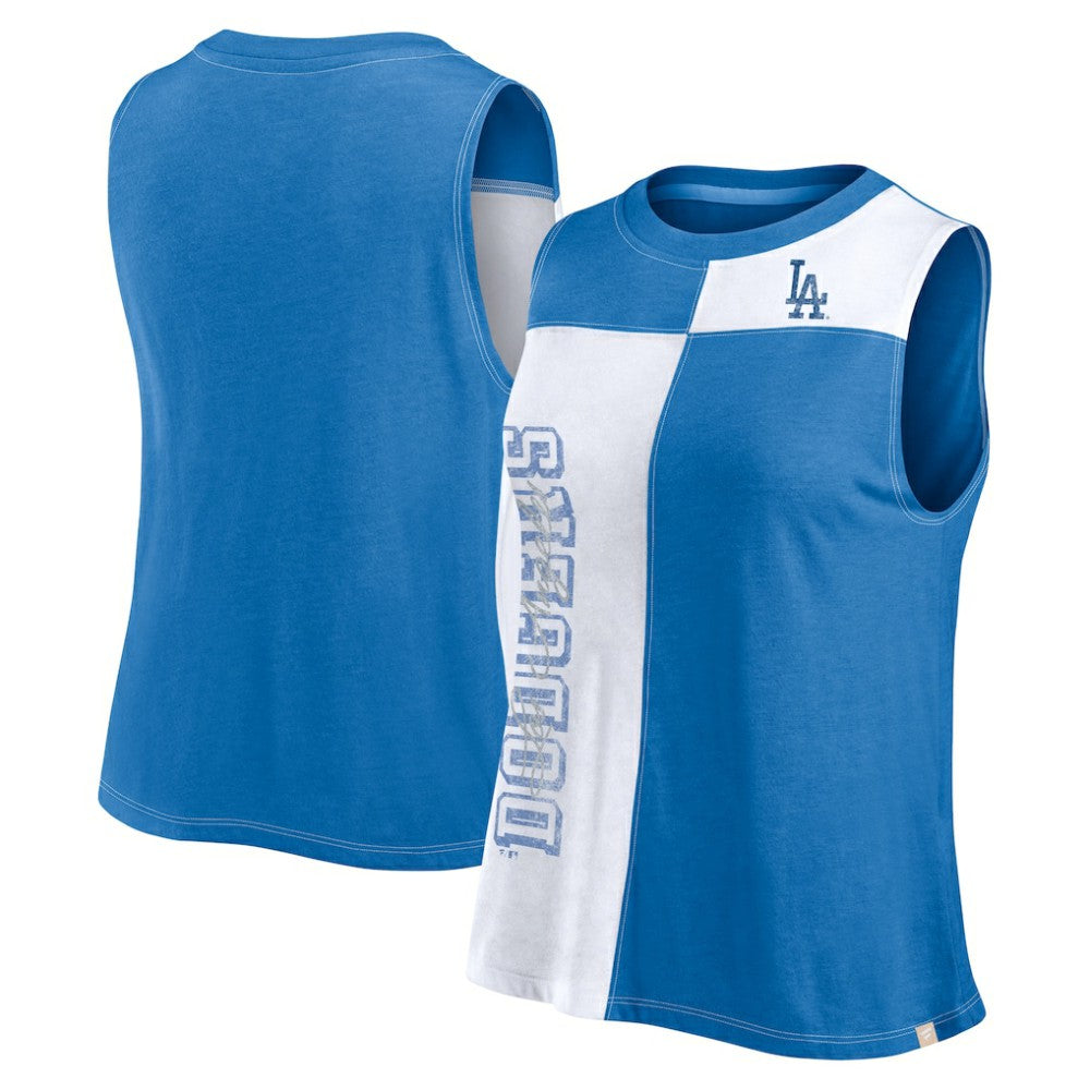 Los Angeles Dodgers Fanatics Women's Color-Block Tank Top On Sale