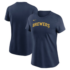 Milwaukee Brewers Nike Women's Wordmark T-Shirt Near Me
