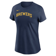 Milwaukee Brewers Nike Women's Wordmark T-Shirt Near Me
