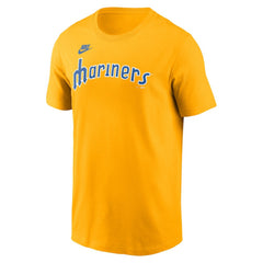 Seattle Mariners Nike Cooperstown Collection Wordmark T-Shirt Online