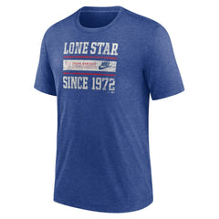 Texas Rangers Nike Cooperstown Collection Local Stack Tri-Blend T-Shirt Near Me