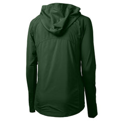 Philadelphia Eagles Cutter & Buck Women's Gridiron Classics Logo Adapt Eco Knit Hybrid Recycled Full-Zip Hoodie Hunter Green - NFL